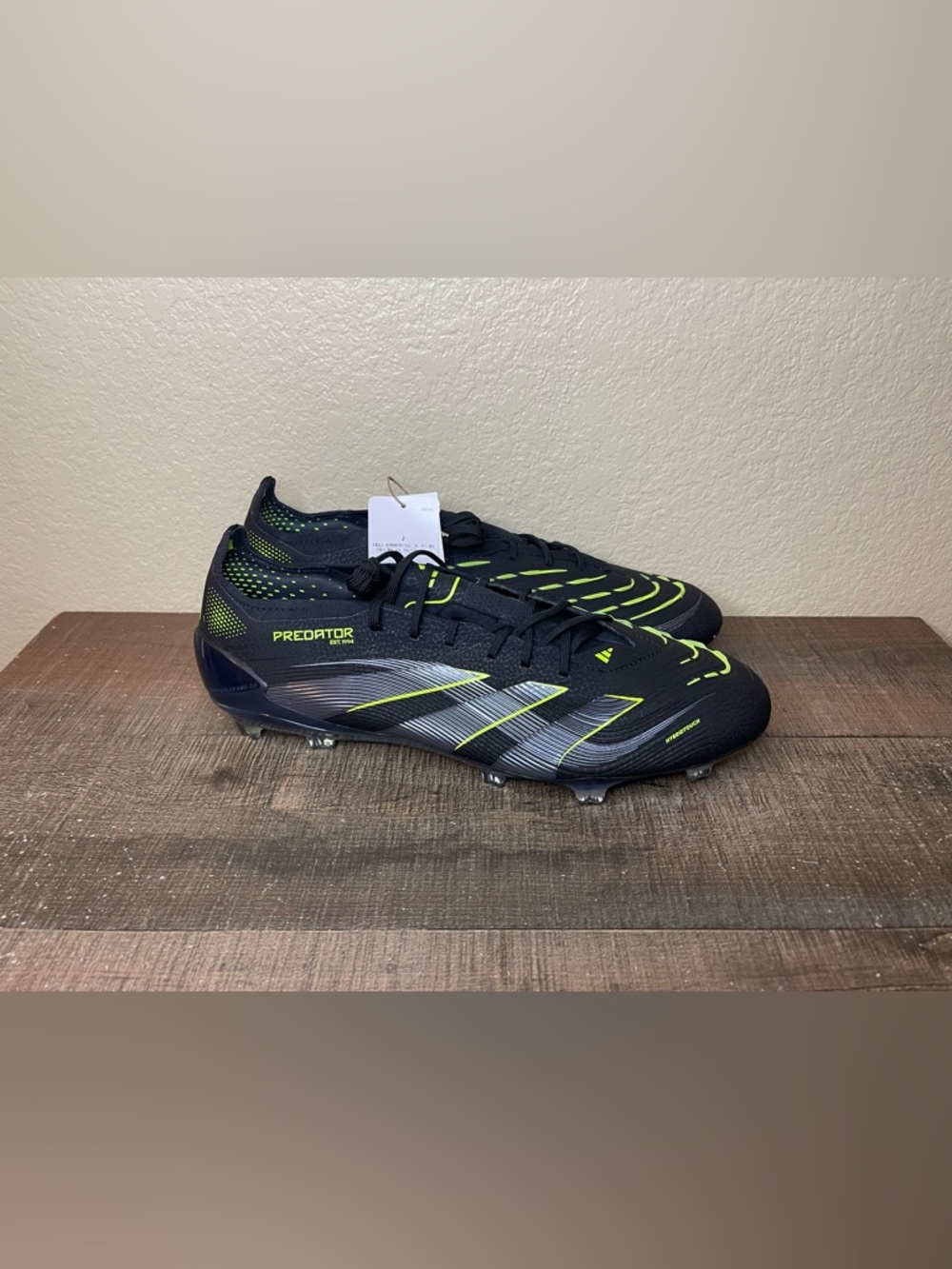 Adidas Predator Elite FG “Electric Stealth Pack”
- Size 12 Men.